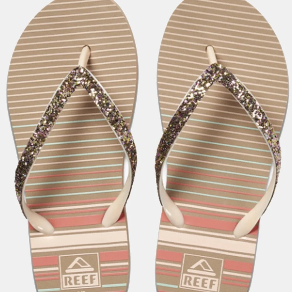Reef Girls' Stargazer Prints Flip Flops, Size 11/12